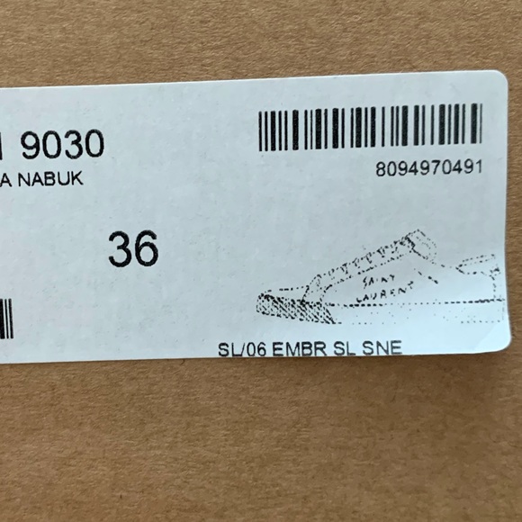 YSL COURT CLASSIC SL/06 EMBROIDERED SNEAKERS - Picture 7 of 9